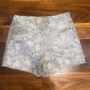 ZARA Basic TRF Snake Print Shorts